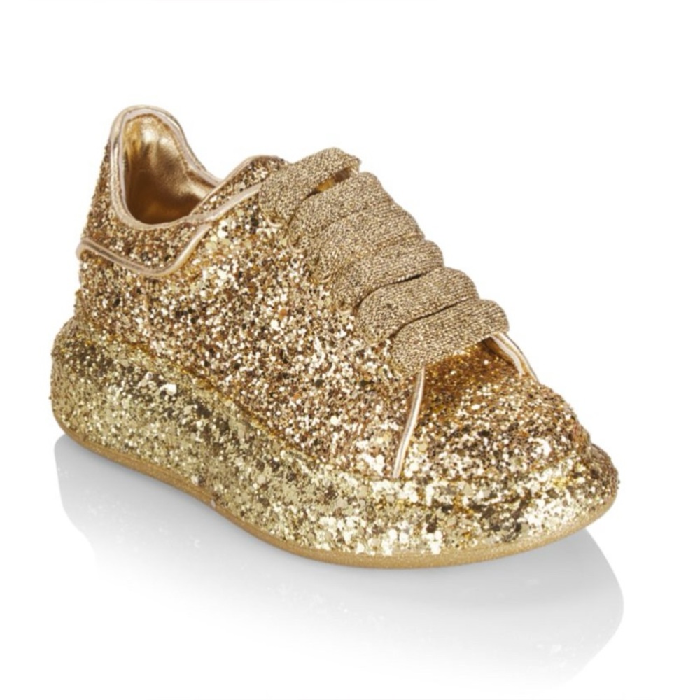 Girl’s Alexander McQueen Glitter shoes EUR 28/11 US